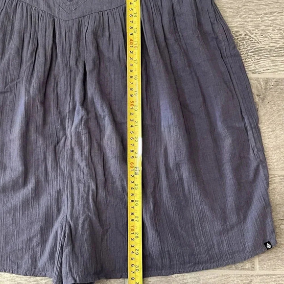 Volcom Women’s Bangalow Summer 100% Cotton Romper Size XS Purple Beach Coverup - Picture 5 of 8